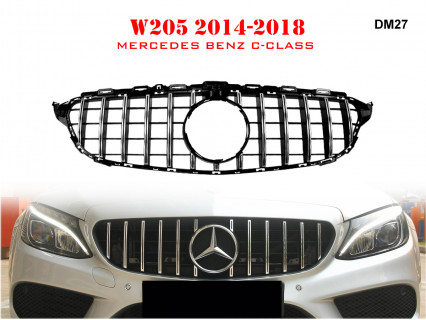 Grilă frontală GT pentru Mercedes C W205 14-18 AMG - DM27 - Sellzone.bg Grilă frontală GT pentru Mercedes C W205 14-18 AMG - DM27