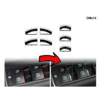 Elemente cromate pentru butoanele geamurilor electrice Mercedes C W204 E W212 CLS - DMa14 - Sellzone.bg Elemente cromate pentru butoanele geamurilor electrice Mercedes C W204 E W212 CLS - DMa14