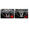 Accesorii volan in doua culori pentru Mercedes A B C E CLA CLS GLK - DMa15 DMa16 - Изображение 5