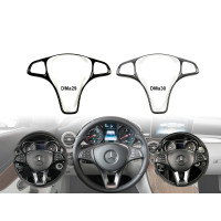 Accesorii tuning în două culori pentru volanul Mercedes C W205 E GLC GLA - DMa29 DMa30