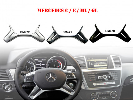 Accesoriu tuning volan în trei culori pentru Mercedes C E ML GL - DMa70-DMa72