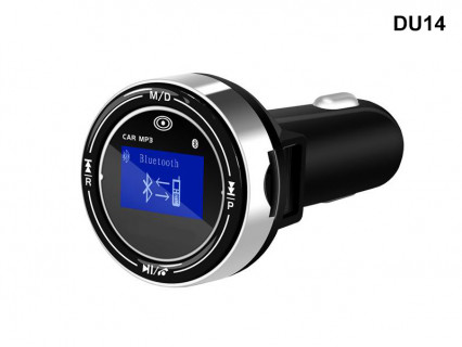 Transmițător FM cu Bluetooth și slot pentru card SD - DU14 - Sellzone.bg Transmițător FM cu Bluetooth și slot pentru card SD - DU14