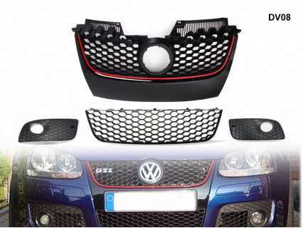 Grile frontale pentru VW GOLF 5 GTI V - DV08 - Sellzone.bg Grile frontale pentru VW GOLF 5 GTI V - DV08