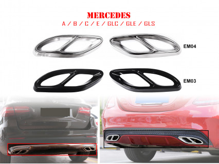 Autocolante de evacuare dublă pentru Mercedes A C E GLC - EM03/EM04 - Sellzone.bg Autocolante de evacuare dublă pentru Mercedes A C E GLC - EM03/EM04