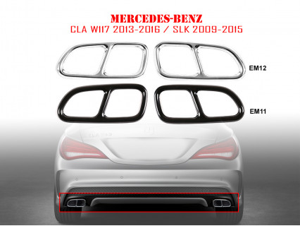 Autocolante metalice duble pentru Mercedes CLA W117 SLK - EM11/EM12 - Sellzone.bg Autocolante metalice duble pentru Mercedes CLA W117 SLK - EM11/EM12