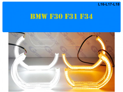 RGBW LED Crystal Angel Eyes pentru BMW F30 F34 - L16 / L17 / L18 - Sellzone.bg RGBW LED Crystal Angel Eyes pentru BMW F30 F34 - L16 / L17 / L18