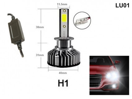 Set de becuri cu diode LED H1 impermeabile pentru faruri 36W, DC 9V-36V - LU01 - Sellzone.bg Set de becuri cu diode LED H1 impermeabile pentru faruri 36W, DC 9V-36V - LU01