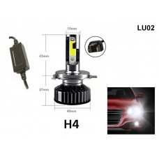 Becuri LED H4 cu dioda pentru faruri cu sistem de răcire, 36W, DC 9V-36V - LU02 - Sellzone.bg Becuri LED H4 cu dioda pentru faruri cu sistem de răcire, 36W, DC 9V-36V - LU02