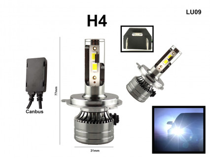 Becuri faruri LED din aluminiu cu lumină albă - 46W, 6000k - LU09 - Sellzone.bg Becuri faruri LED din aluminiu cu lumină albă - 46W, 6000k - LU09
