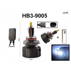 Becuri cu diodă LED HB3 9005 din aluminiu cu instalare ușoară - 25mm - LU15 - Sellzone.bg Becuri cu diodă LED HB3 9005 din aluminiu cu instalare ușoară - 25mm - LU15