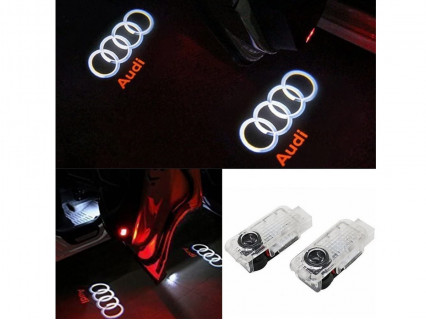 Proiector logo LED sub ușa mașinii pentru Audi - LgA1 - Sellzone.bg Proiector logo LED sub ușa mașinii pentru Audi - LgA1