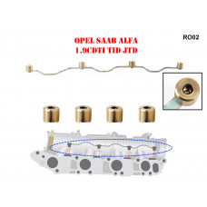 Kit reparație clapete turbionare pentru Opel Saab Fiat Alfa - RO02 - Sellzone.bg Kit reparație clapete turbionare pentru Opel Saab Fiat Alfa - RO02