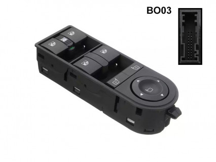 Consolă geamuri electrice pentru Opel Astra H Zafira - BO03 - Sellzone.bg Consolă geamuri electrice pentru Opel Astra H Zafira - BO03
