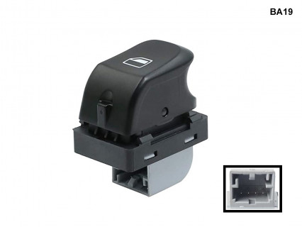 Buton geam electric pasager pentru Audi A4 A5 Q5 - BA19 - Sellzone.bg Buton geam electric pasager pentru Audi A4 A5 Q5 - BA19