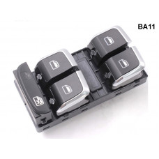 Consolă cromată geamuri electrice pentru Audi A4 B8 A5 Q5 - BA11 - Sellzone.bg Consolă cromată geamuri electrice pentru Audi A4 B8 A5 Q5 - BA11