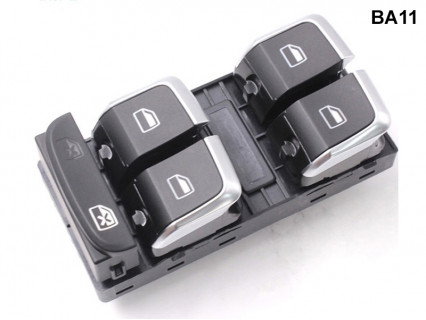 Consolă cromată geamuri electrice pentru Audi A4 B8 A5 Q5 - BA11 - Sellzone.bg Consolă cromată geamuri electrice pentru Audi A4 B8 A5 Q5 - BA11
