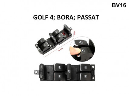 Consolă geamuri electrice cromate pentru Golf 4 Bora VW - BV16 - Sellzone.bg Consolă geamuri electrice cromate pentru Golf 4 Bora VW - BV16
