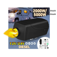 Aeroterma diesel cu telecomanda si ecran LCD pentru vehicule 12V/24V 2000W/5000W - DUa33/34 - Sellzone.bg Aeroterma diesel cu telecomanda si ecran LCD pentru vehicule 12V/24V 2000W/5000W - DUa33/34
