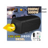 Aeroterma diesel cu telecomanda si ecran LCD pentru vehicule 12V/24V 2000W/5000W - DUa33/34 - Изображение 6